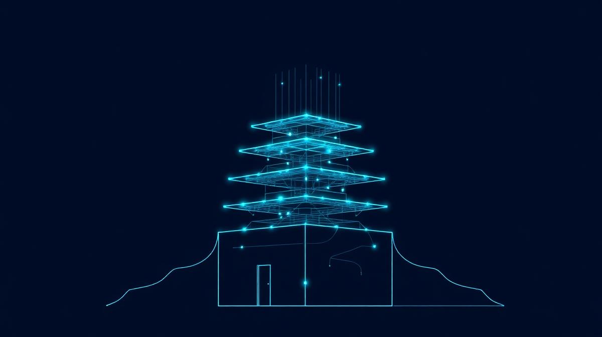 Digital website architecture layers building a stable foundation